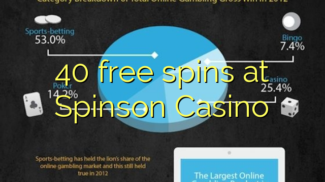 40 Spinson Casino акысыз айлануулар