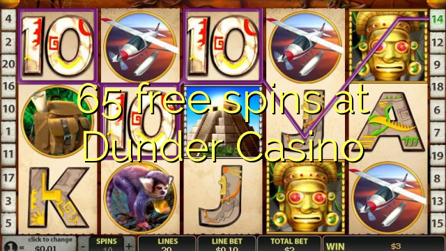 65 free spins at Dunder Casino