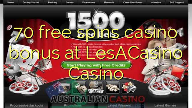 70 free spins casino bonus at LesACasino 