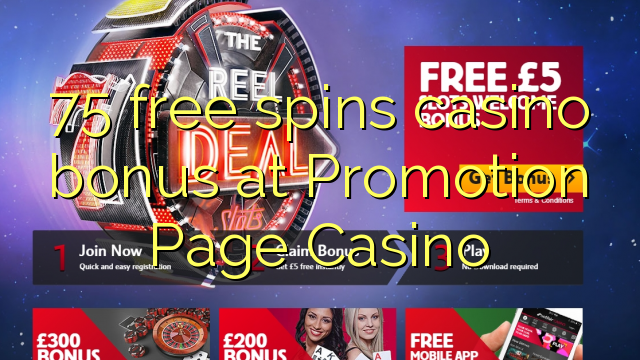 75 free spins casino bonus at Promotion Page Casino