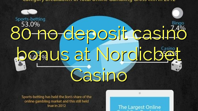 80 euweuh deposit kasino bonus di Nordicbet Kasino