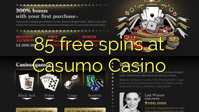 85 free spins at Unique Casino