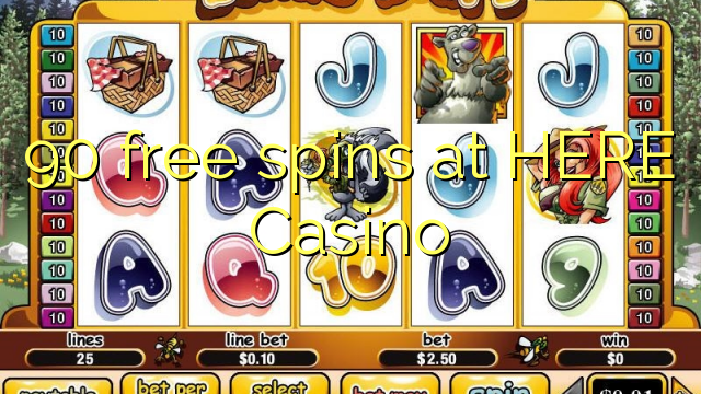 90 free spins at HERE Casino