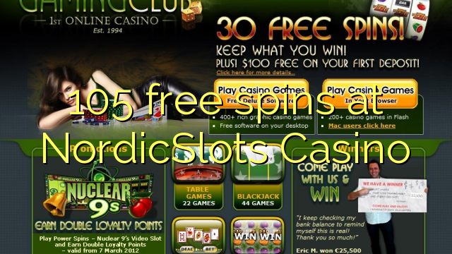 105 free spins at NordicSlots Casino