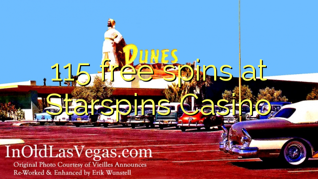 115 free spins at Starspins Casino