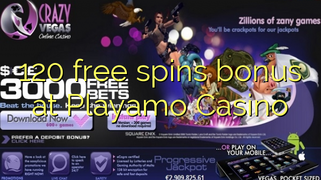 120 free spins bonus at Playamo Casino