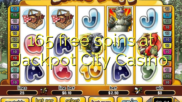 165 free spins at Jackpot City Casino