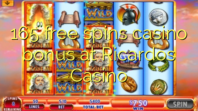 165 free spins casino bonus at Ricardos Casino