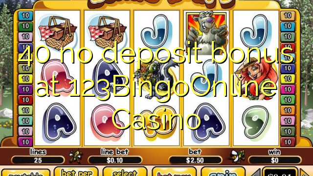 40 gjin boarch bonus by 123BingoOnline Casino