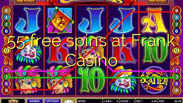 55 free spins at Frank Casino