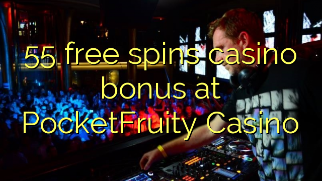 55 gratis spins casino bonus på PocketFruity Casino