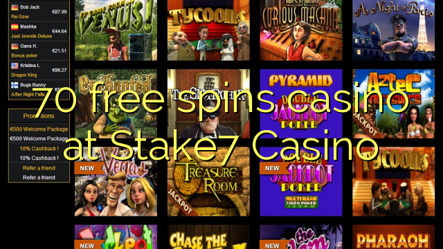 70 giros gratis de casino en casino Stake7