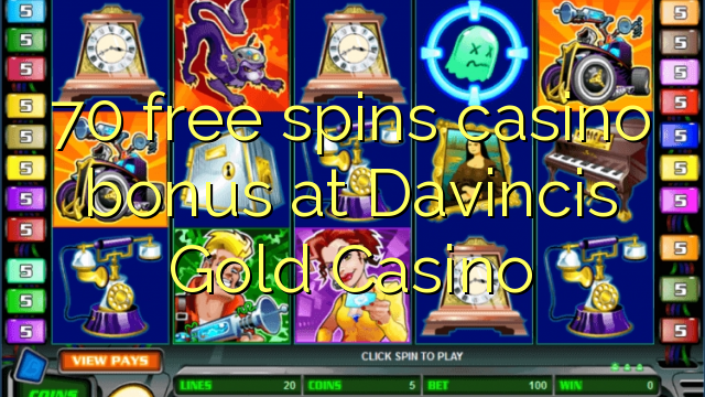 70 free spins casino bonus at Davincis Gold Casino