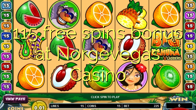 115 free spins bonus at Norgevegas Casino