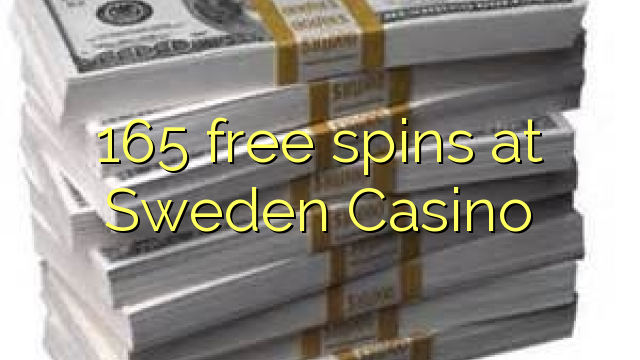 165 free spins at Sweden Casino