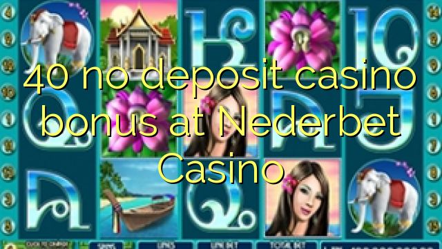 40 ավանդային կազինո բոնուսը Nederbet Casino- ում