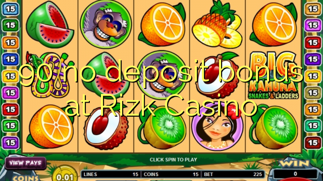 90 no deposit bonus at Rizk Casino
