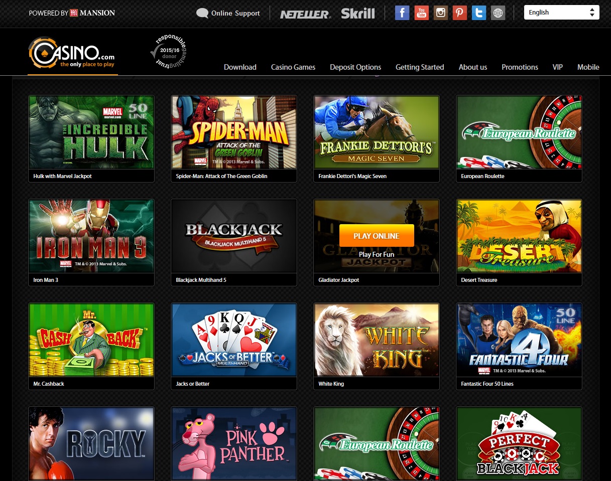 10 top online casinos