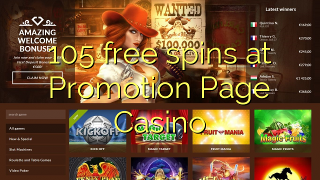 105 giliran free ing Promotion Page Casino