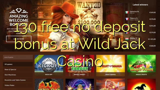 130 free no deposit bonus at Wild Jack Casino