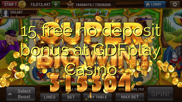 GDFplay Casino的15免费存款奖金