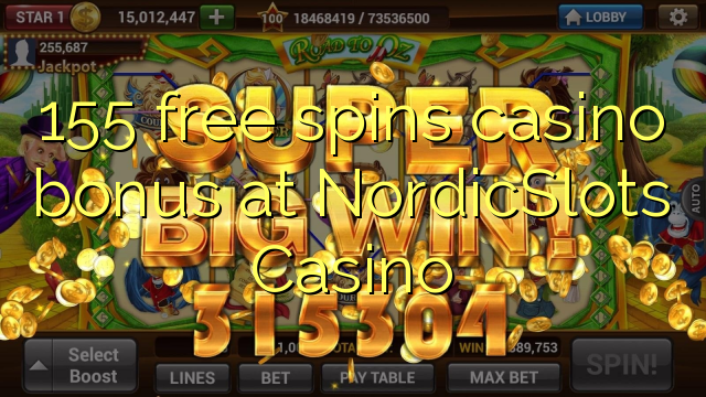 155 free spins casino bonus at NordicSlots Casino