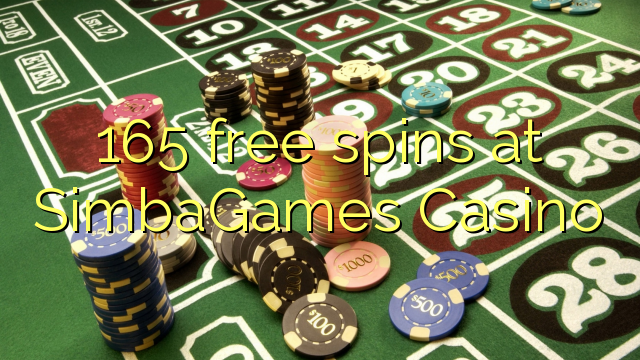 165 free spins at SimbaGames Casino