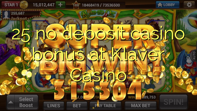 25 sin depósito de bonificación de casino en Klaver Casino
