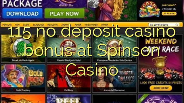 Spinson казино 115 жоқ депозиттік казино бонус