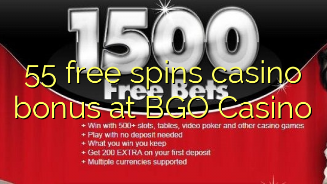 55 giros gratis bono de casino en casino BGO