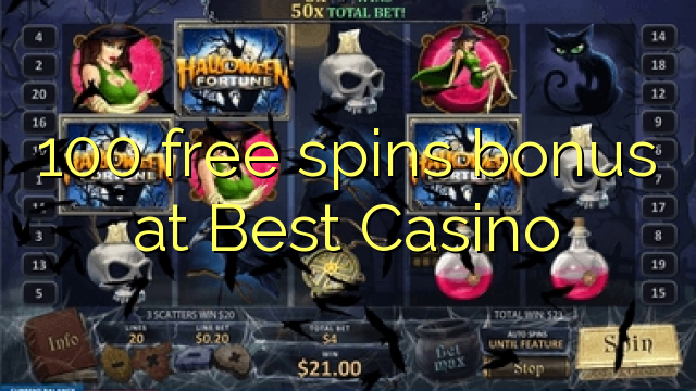 100 free spins bonus at Best Casino