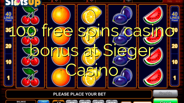 100 Freispiele Casino-Bonus im Sieger Casino