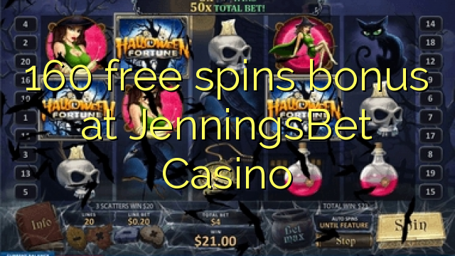 160 free spins bonus at JenningsBet Casino