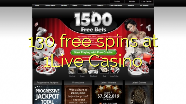 130 free spins at 1Live Casino