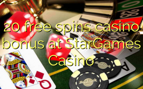 20 free spins casino bonus at StarGames Casino