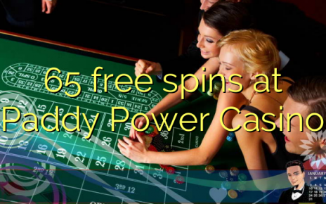 65 free spins at Paddy Power Casino