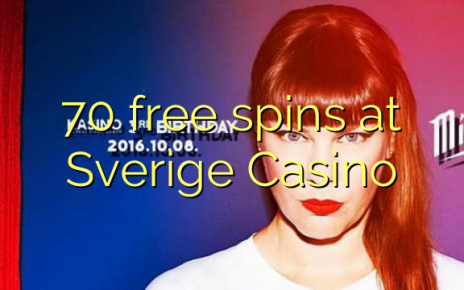 70 free spins at Sverige Casino