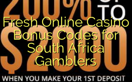 Fresh Online Casino Bonus Codes for South Africa Gamblers