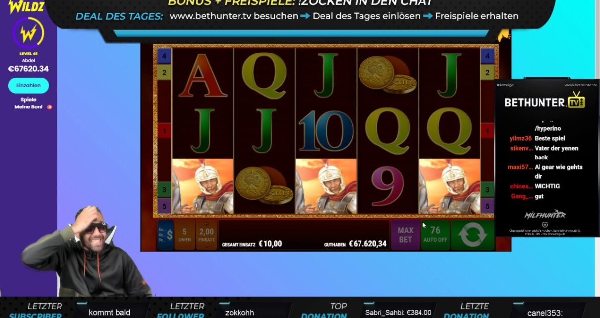 10€ FREISPIELE in Roman Legion !!! | OMG | Online Casino | Al Gear Stream Highlight