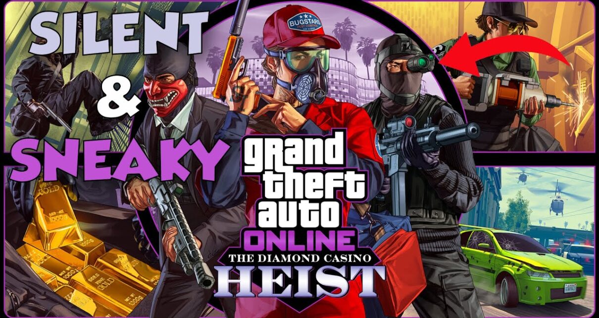 2 PLAYER STEALTH WALK-THROUGH (,358,000) | GTA Online Casino Heist Silent and Sneaky Finale Guide