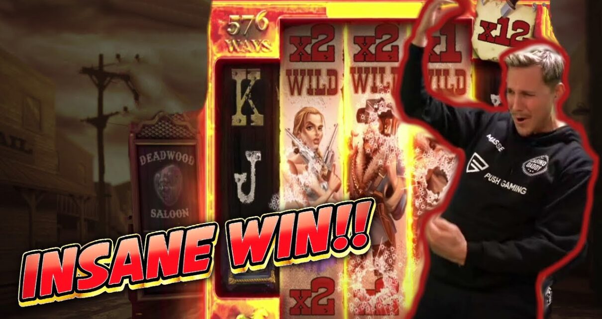 3 WILD REELS!! DEADWOOD INSANE WIN – ONLINE CASINO SLOT FROM CASINODADDY