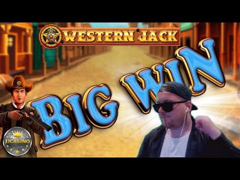 BIG WIN AT WESTERN JACK!!! ONLINE CASINO SLOT WIN FROM JJCASINO´S LIVE STREAM