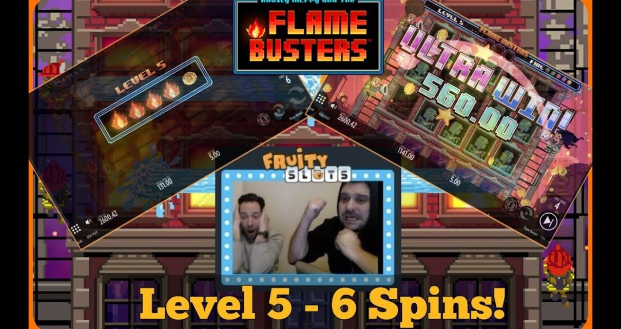 FLAMEBUSTERS SLOT EPIC WIN  – LEVEL 5 WITH A DREAM! (online casino)