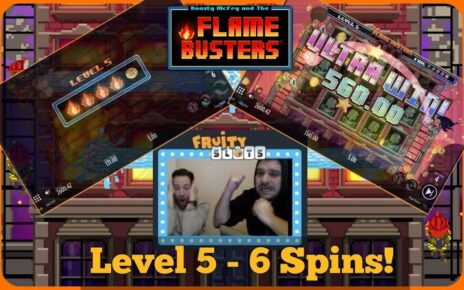 FLAMEBUSTERS SLOT EPIC WIN  – LEVEL 5 WITH A DREAM! (online casino)