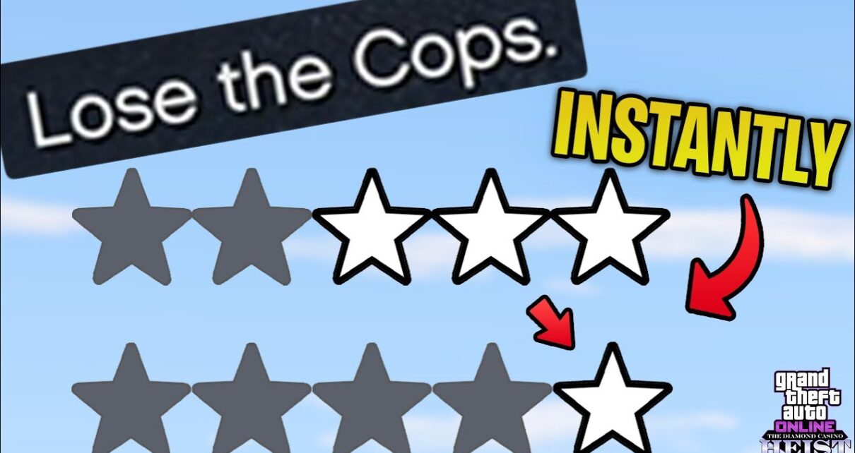 GTA Online Casino Heist DLC – How To LOSE THE COPS Fast & Easy During Setup Missions