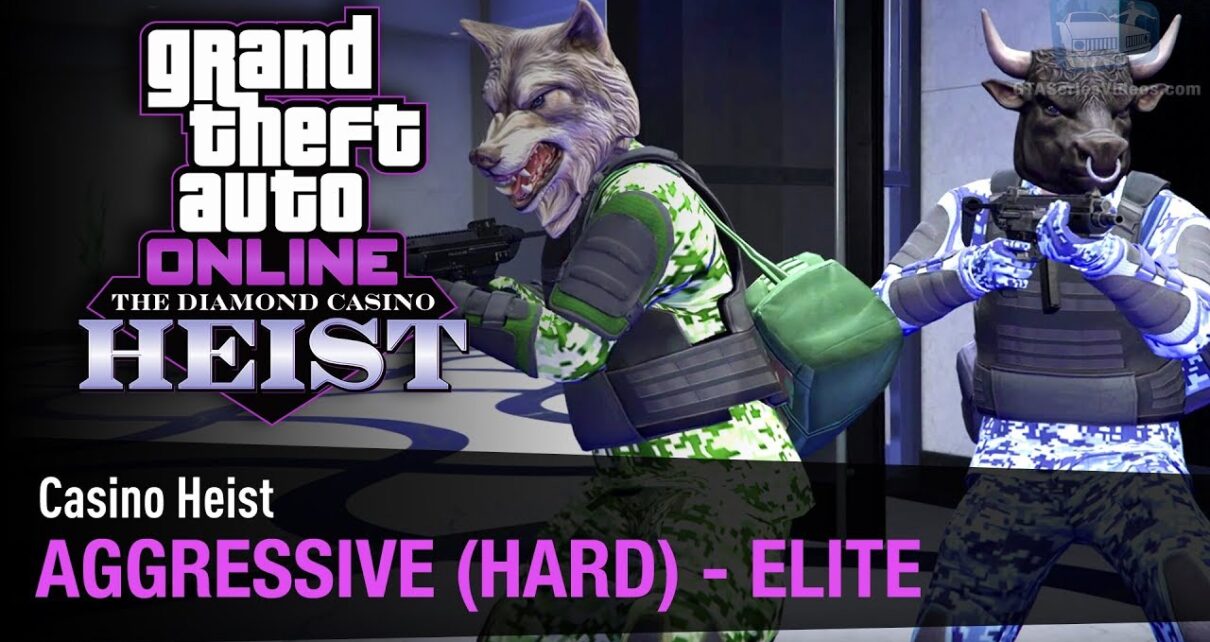 GTA Online Casino Heist "Aggressive" 2-Spilers (Elite & Smash & Grab yn hurde modus)
