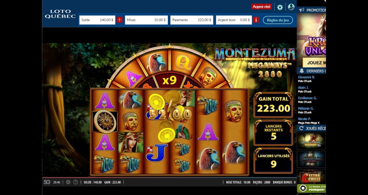 Online Casino Slots Montesuma Megaways Nice Big Win