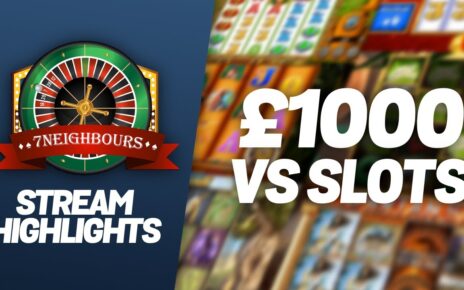 Stream highlights – various different online casino slots and a bit of roulette. £1,000 start