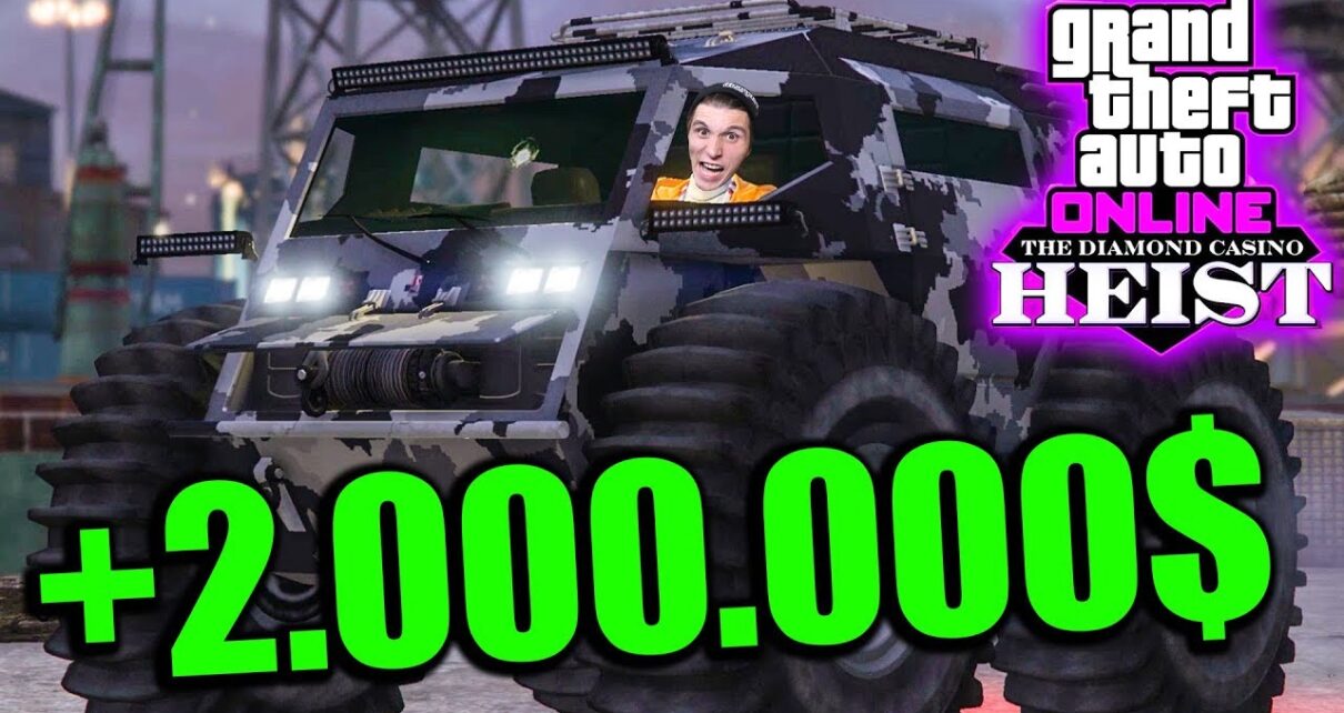 Vier YOUTUBER klauen den 2.000.000$ ZHUBA! | GTA 5 Online Casino Heists