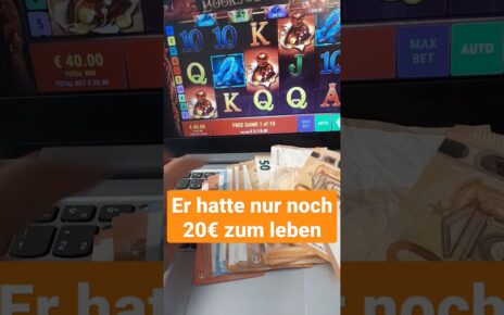 seine letzten 20€ ins ONLINE CASINO investiert